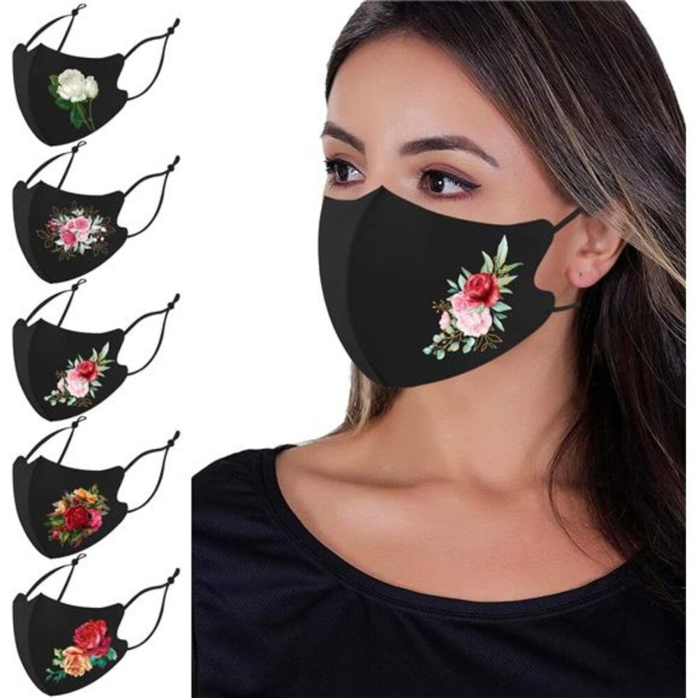 Washable Face Masks, Reusable, Ice Silk Cotton Cloth Masks